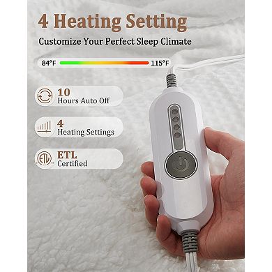 IDEALHOUSE Waffle Heated Blanket