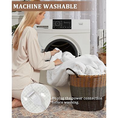 IDEALHOUSE Waffle Heated Blanket