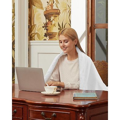 IDEALHOUSE Waffle Heated Blanket