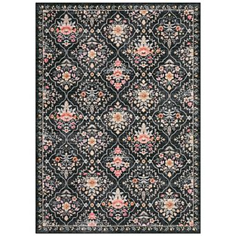 Modern Elegant Floral Durable Stain Resistant Washable Waterproof Perfect Area Rug for Living Room