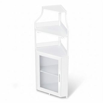 IDEALHOUSE Corner Bar & Wine Cabinet