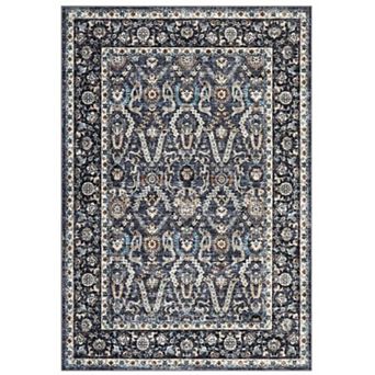 Persian Boho Vintage Washable Large Area Rug Foldable Low Pile Rug Non-Shedding Pet Child Friendly