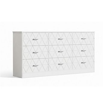 IDEALHOUSE 9-Drawer Dresser with Outlets