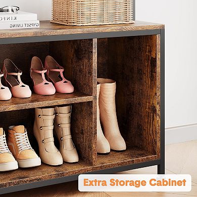 IDEALHOUSE 5-in-1 Hall Tree with Bench