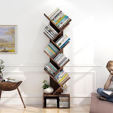 IDEALHOUSE 8-Tier Tree Bookshelf