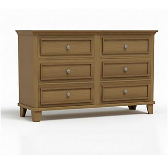 IDEALHOUSE 6-Drawer Wide Dresser TV Stand