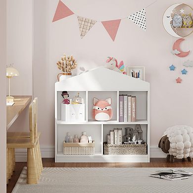 IDEALHOUSE Kids 5-Cubby Bookshelf