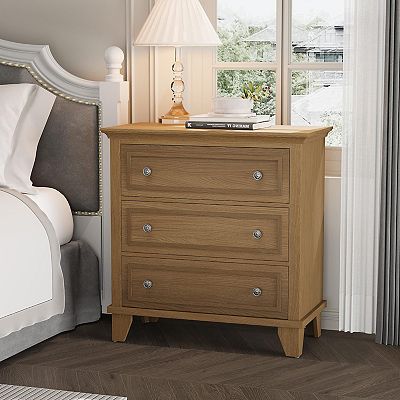modern 3 drawer dresser Avondale Mid Century Wooden while keeping the silhouette smooth and refined White Dresser, Modern 3 Drawer