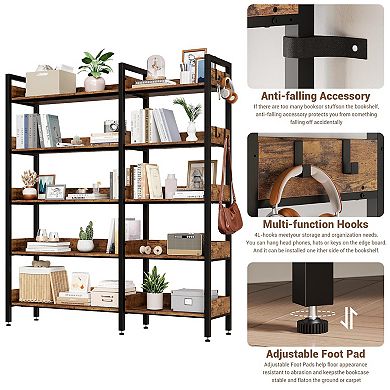 IDEALHOUSE Convertible 5-Tier Bookshelf