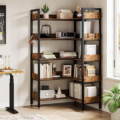 IDEALHOUSE Convertible 5-Tier Bookshelf