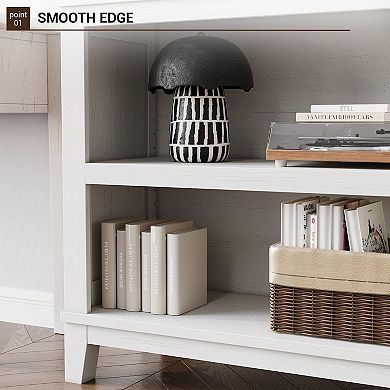 IDEALHOUSE 71" Farmhouse Bookcase