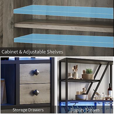 IDEALHOUSE LED Wine Bar Cabinet