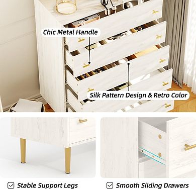 IDEALHOUSE Vintage 5-Drawer Dresser