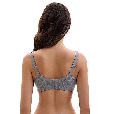 3 Packs Plus Size for Women's Lace Trim Full Coverage Adjustable Strap Soft Cup Bras