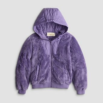 Girls 4-16 madden girl Full Zip Fleece Jacket