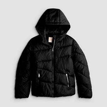 Girls 4-18 madden girl Hooded Puffer Jacket