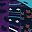 Dark Navy Purple Mix