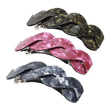 3 pc Hair Clips Barrettes for Women Elegant French Barrettes Retro Hair Accessories