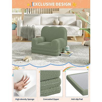 IDEALHOUSE Kids 2-in-1 Convertible Sofa