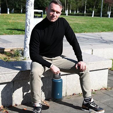 64-Oz Dishwasher-Safe Insulated Water Bottle