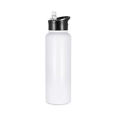 40-Oz Water Bottle with 2 Lids