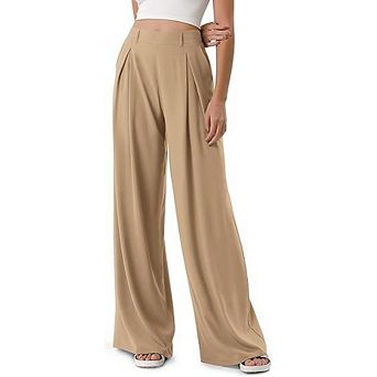 Wide Leg Dress Pants for Women High Waisted Office Work Trousers Business Casual Slacks Palazzo Pant