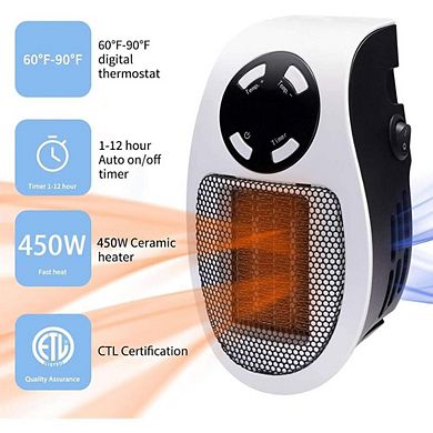 ELECTRIC HEATER WITH ADJUSTABLE THERMOSTAT