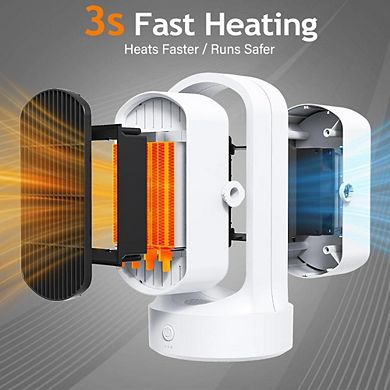 ADJUSTABLE SPEED CERAMIC PORTABLE HEATER