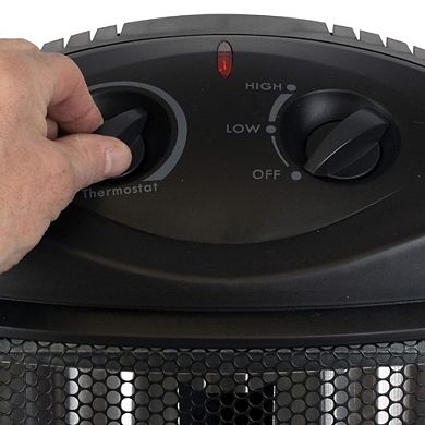 TOWER HEATER WITH ADJUSTABLE THERMOSTAT