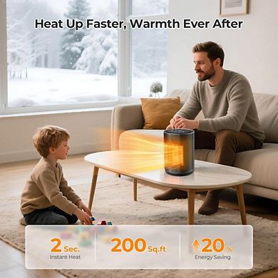PORTABLE ELECTRIC HEATERN WITH REMOTE CONTROL