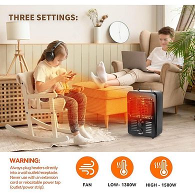 3-HEAT SETTINGS ELECTRIC SPACE HEATER
