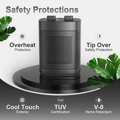 PERSONAL HEATER WITH 2 PTC ELEMENT