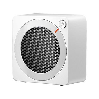 WHITE LIGHTWEIGHT CERAMIC MINI SPACE HEATER