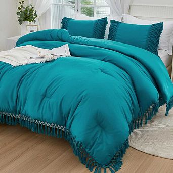 Boho Tassel Lightweight Comforter Set