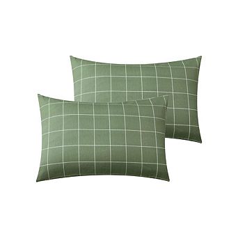 Grid Geometric Pattern Printed Pillowcases