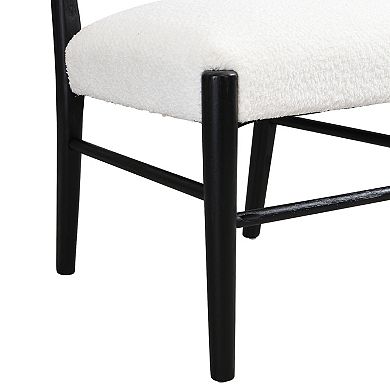 Fescue Fabric and Rubberwood Upholstered Dining Chairs (Set of 2) by Christopher Knight Home