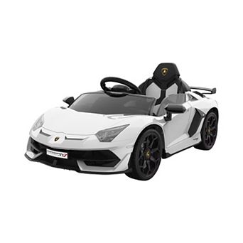Remote Control Ride On Car 12V Licensed Lamborghini Scissor Door MP3 Player LED for Kids Ages 4-8