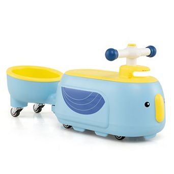 Gymax 2-in-1 Kids Ride on Toy Toddlers Sliding Car w/Detachable Trailer for Children