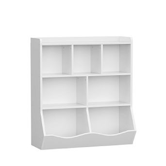 Toy Storage Cabinet - 3 tier Kids Bookshelf for Books & Toys