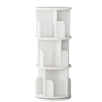 Corner Rotating Bookshelf - 360° Storage Rack for Small Spaces