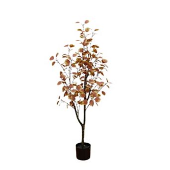 Artificial Eucalyptus Tree with Planter, Fake Indoor Eucalyptus Plant