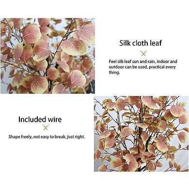 Artificial Eucalyptus Tree with Planter, Fake Indoor Eucalyptus Plant