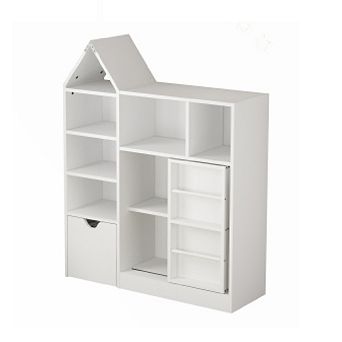 Toy & Book Organizer for Kids - Storage Bookshelf & Toy Storage