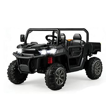 Gymax 24V Kids Ride On Dump Truck 2-Seater Electric Truck w/ Remote Control