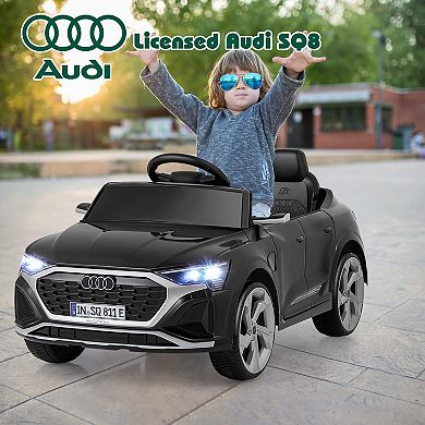 Gymax 12V Kids Ride On Car w/Remote Control 4 Wheels Suspension 3 Speeds LED Headlight