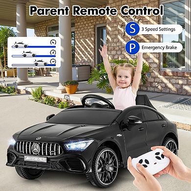Gymax 12V Kids Ride on Car w/Remote Rocking Function Transport Wheels Lights & Music