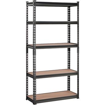 Industrial Storage Rack with Locking Shelves for Garage, Basement, or Utility Room