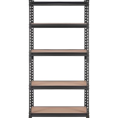 Industrial Storage Rack with Locking Shelves for Garage, Basement, or Utility Room