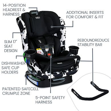 Britax Slim 17-Inch Convertible Car Seat with ClickTight 2-in-1 Design