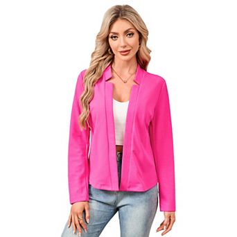 Womens' Blazer Long Sleeve Jacket Notch Collar Casual Business Elegant Work Office Coat
